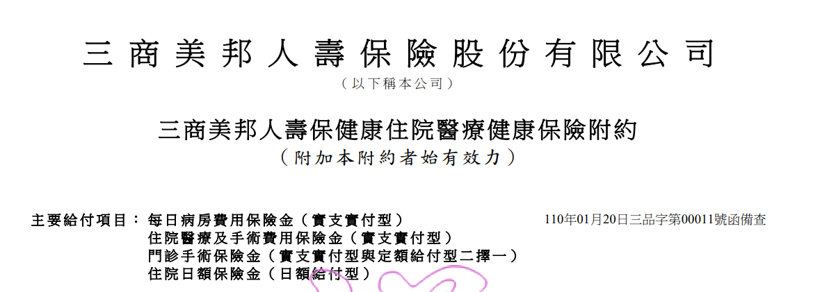 三商人壽BHSR保健康，實支實付醫療險 3