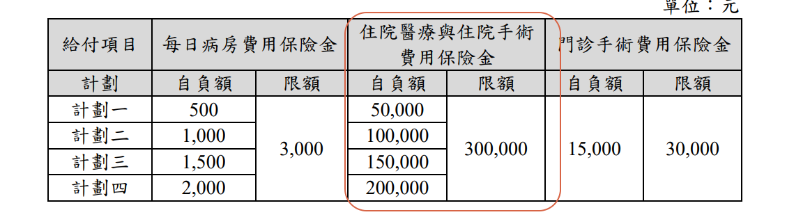 中壽自負額實支實付，超康泰A型LEGOTA 2