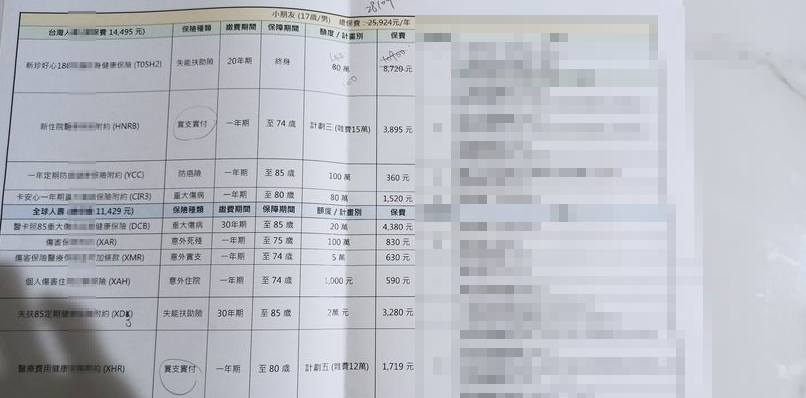 保單健診，罐頭保單試作程式 3