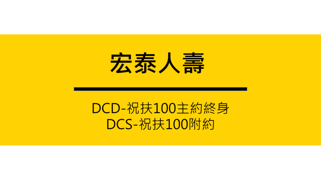 宏泰保證給付，建議失能險，祝扶100系列，一次看懂 2