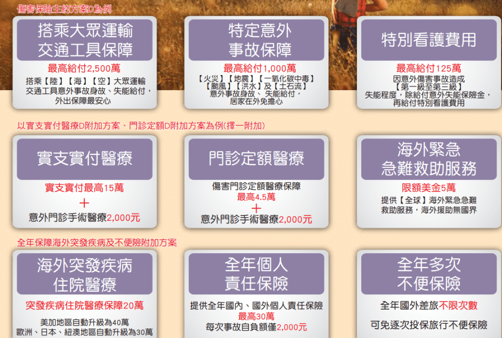 新光產物活力加倍六意外險內容